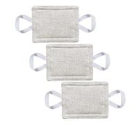 Quiet Closer Doors Lock Cover Silencers Latch Covers, About 14x9cm Size, 3pcs and Set Padded, Quiet Cushion, Door Latches for Slamming Silencer