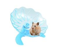 Quiet Hamster Wheel, Transparent Running Wheel to Gerbils and Dwarf Hamsters 17.5cm, Stable Silent Pet Exercise Toy for Syrian Hamsters Small Rodents, Cool Cage Decor
