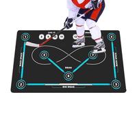 Quiet Hockey Mat - No deslizante Dribbling Board, ancho portátil Pad with Grip, Stickhandling Cover Pair with Ease, Training Equipment Style, Sports Supplies for Adults, Beginners, Athletes