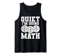Quiet I'm Doing Math Powerlifting Geek Camiseta sin Mangas