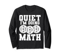 Quiet I'm Doing Math Powerlifting Geek Manga Larga