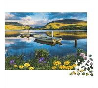 Quiet Lake 1000 Piece Jigsaw Puzzle Reciclable Papel Beautiful Scenery Mayores Puzzles Fiesta Juego Accesorios Idea for Mujeres and Hombres Both 52x38cm/1000pcs