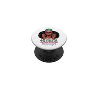 Quiet Luxury Taurus Afro Women Pink Green Cap Black Girl PopSockets PopGrip Adhesivo