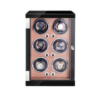 Quiet Motor Automatic Watch Winders For Automatic Watchs With Retractable Table Pillow And Premium Leather Exterior Open The Door To Stop The Rotation Fit Lady And Man Watches (Color : F, Size : 6+0