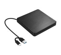 Quiet Operations - Ranura externa para escritor de DVD, diseño de carga Plug and Play, USB 3.0 tipo C, alimentado para laptop, computadora, portátil, DVD, escritor