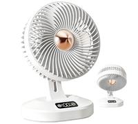 Quiet Oscillating Desk Fan - 100-Speed Smart Control | Wall-Mountable Fan