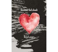 Quiet pages Heart Journal Notebook: 6x9in size, Heart Design Standard Color Interior, 150 line pages, 6.35mm spacing with 31 lines each page