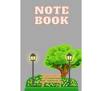 Quiet Park Notebook: 6x9 Lined Journal | Calm Gray Cover with Peaceful Park Scene | 120 Pages for Everyday Writing