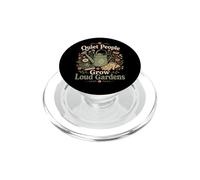 Quiet People Grow Loud Gardens Vintage Regadera Gráfico PopSockets PopGrip para MagSafe