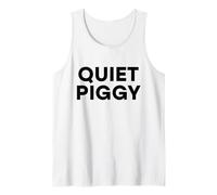Quiet Piggy Funny President Cita Avión Bad Journalist USA Camiseta sin Mangas