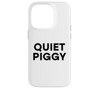 Quiet Piggy Funny President Cita Avión Bad Journalist USA Carcasa para iPhone 14 Pro