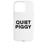 Quiet Piggy Funny President Cita Avión Bad Journalist USA Carcasa para iPhone 15 Pro MAX