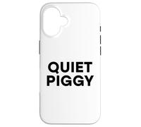 Quiet Piggy Funny President Cita Avión Bad Journalist USA Carcasa para iPhone 16