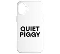 Quiet Piggy Funny President Cita Avión Bad Journalist USA Carcasa para iPhone 16 Plus