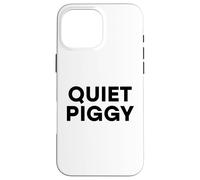 Quiet Piggy Funny President Cita Avión Bad Journalist USA Carcasa para iPhone 16 Pro MAX