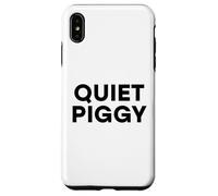 Quiet Piggy Funny President Cita Avión Bad Journalist USA Carcasa para iPhone XS MAX