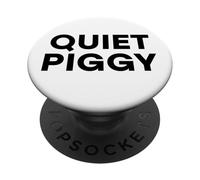 Quiet Piggy Funny President Cita Avión Bad Journalist USA PopSockets PopGrip Adhesivo