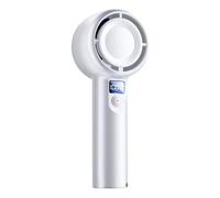 Quiet Rechargeable Fan, Powerful Mini Air Cooler, Desk Fan with Speed Indicator, Digital Screen Air Circulation Blower, Pocket Ventilator with Compact Frame, Travel Gadget for Office and Camping 107g