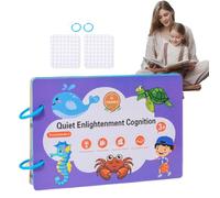 Quiet Sticker Book - 8.27x5.51 Inches Reusable Quiet Encyclopedia Book | Puzzle Art StickerBook | Portable Sticker Activity Books | Educational Preschool Learning Toys Fun for Early Learning