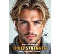 QUIET STRENGTH - Adult Coloring Book | Realistic Grayscale Male Portraits | for Relaxation and Mindful Creativity: English Edition (Colorful Adventures)