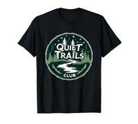 Quiet Trails Club Senderismo Lento Naturaleza Calma Camiseta