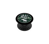 Quiet Trails Club Senderismo Lento Naturaleza Calma PopSockets PopGrip Adhesivo