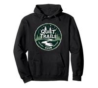 Quiet Trails Club Senderismo Lento Naturaleza Calma Sudadera con Capucha