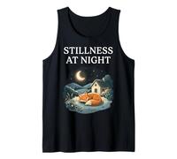 Quietud En La Noche Durmiendo Fox Acogedor Luna Calma Cottagecore Camiseta sin Mangas