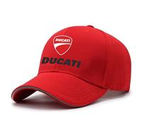 QUIFUN Gorras para Hombre DU.CA.Ti, Gorras de BéIsbol Suave y Confortable, Gorra de Running de Verano al Aire Libre-Red||One Size