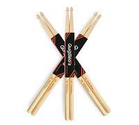 QuigBeats - Baquetas de batería de nogal americano 5B, baquetas a juego para adultos y niños, 3 pares
