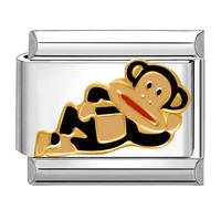 Quiges - Módulo de eslabones de estilo italiano de 9 mm de acero inoxidable para pulseras de estilo italiano, Cobre