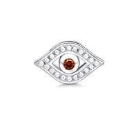 Quiges Mujer Pulsera de Malla Abalorio Charm Ojo con Zirconia de Plata de Ley 925