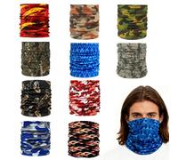 QUIIEOSKIA 10 Pcs Multifunción Pañuelo deportivo, Bandana para deportes al aire libre, cubrebocas unisex lavable, resistente a los rayos UV, gorro deportivo para