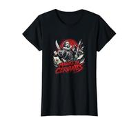 Quijote del Legado literario de Miguel De Cervantes Camiseta gráfica económica, Mujer, Negro, S