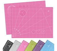 Quijote Paper World Base de Corte Tamaño A2 60x45cm, Rosa, 3mm Espesor, Autocicatrización Rápida, 3 Capas, Flexible, con Guías de Corte para Patchwork, 1 Unidad