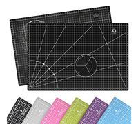 Quijote Paper World Base de Corte - Tamaño A3 45x30cm, Negro, 3mm Espesor, Autocicatrización Rápida, 3 Capas, Flexible, con Guías de Corte para Patchwork - 1 Unidad