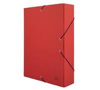 Quijote Paper World Carpeta de Proyecto - Carpeta para Archivo, Colores Básicos, Medidas 34x24x7cm, Cierre Elástico, para A4, Uso Escolar y Oficina - Rojo