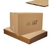 Quijote Paper World Pack 12 Cajas de Cartón 50x35x30cm - Cajas Multiusos, Mudanza, Embalaje, Almacenaje - Color Marrón