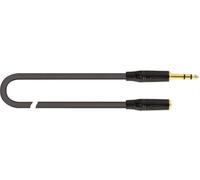 QUIK LOK JUST J63J63F-2 - Cable adaptador jack 6.3 macho hembra, longitud 2 m, conectores audio, serie just, color negro