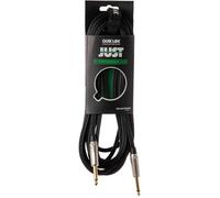 QUIK LOK - JUST/JJ-6 SL, Cable para instrumentos musicales JUST, Jack Mono/Jack Mono, Conectores SL Silver, 6 m de longitud, color negro