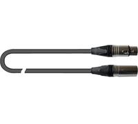 QUIK LOK - JUST/MF-20 SL Cable de micrófono equilibrado 20 m XLR macho/hembra acabado plateado