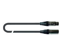 QUIK LOK - JUST/MF-3 SL, cable de micrófono JUST, XLR macho/XLR hembra, conectores SL Silver, longitud 3 m, color negro