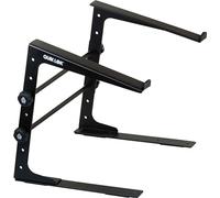 QUIK LOK - LPH/009 - Soporte de mesa multifunción y modular, base con placas de 30,5 cm x 3 cm, con tiras de goma, dos abrazaderas incluidas, altura ajustable, de acero, color negro