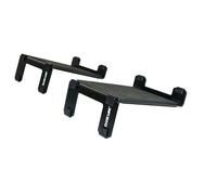 Quik Lok - MST/002 - Par de Soportes para Altavoz de Escritorio, de Acero, Grosor de la Placa de 3 mm, Color Negro