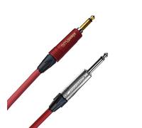 QUIK LOK - Quiksilver-S5 Jack Mono/Jack Mono 5 m, Cable para instrumentos musicales Quiksilver, conectores NEUTRIK: Jack mono/Jack mono, color rojo ladrillo, longitud 5 m