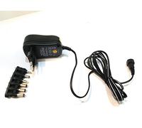 QUIK LOK - UA/1000-K - Fuente de alimentación universal 1000 MA, fuente de alimentación conmutada universal estabilizada 1000 mA / 12 W, tamaño ultracompacto, completo con accesorios, color negro