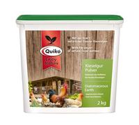 Quiko Tierra de diatomeas en Polvo 2kg - Tierra de diatomeas insecticida para gallinas - Tierra diatomeas Antiácaros - Mejora el Clima en el gallinero