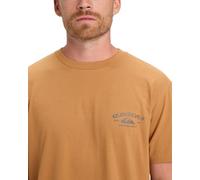 Quiksilver Anchor Lockup SS - Camiseta de Manga Corta, Color marrón