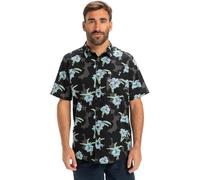 Quiksilver, Apero Classic Camisa Manga Corta, Hombres, L, Black Backyards
