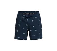 QUIKSILVER Bañador de hombre elástico con estampado Volley azul oscuro | S